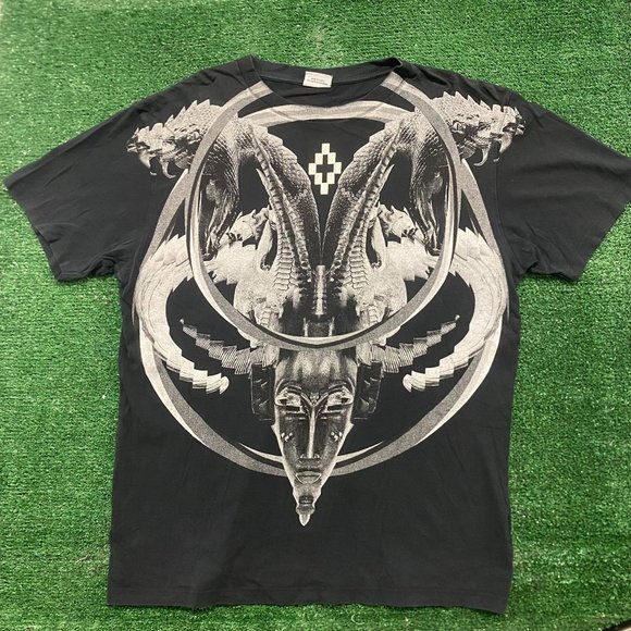 Marcelo Burlon Aurora Gothic Snake Cobra Punk Art Tee - Picture 1 of 6